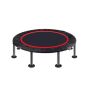 Foldable Fitness Trampoline – 48" Portable Indoor/Outdoor Rebounder with Soft Rubber Feet for Cardio, Core Training & Weight Loss – Black