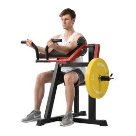 2-in-1 Bicep & Tricep Curl Machine – Adjustable Seat, Strength Training Home Gym