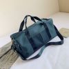 Shoe position dry and wet separation sports female yoga fitness bag large capacity travel bag sports training - V05-blue