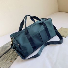 Shoe position dry and wet separation sports female yoga fitness bag large capacity travel bag sports training - V05-blue
