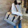 Foldable Waterproof Gym Bag Carry Duffel Bag for Sports and Travel - blue