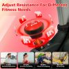 Indoor Stationary Exercise Bike with LCD Display & Adjustable Resistance – Heavy-Duty Steel Frame & Cushioned Seat – Black+Red