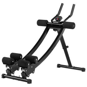 AB Workout Machine Equipment Home Gym Core Abdominal Trainers Dual-track - Default
