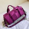 Shoe position dry and wet separation sports female yoga fitness bag large capacity travel bag sports training - V05-purple