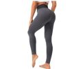 High Waist Workout Seamless Leggings Yoga Pants - Dark Gray - S