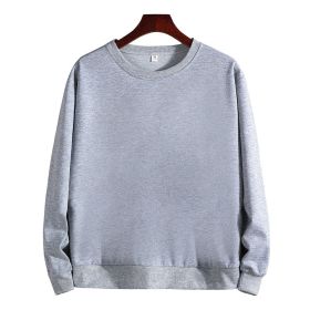 Spring and autumn 2022 loose large round neck pullover for male and female lovers - Gray - M