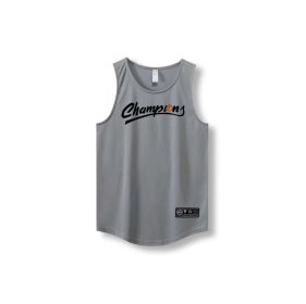 Loose Men Running Vest 2022 Outdoor street basketball Gym Sleeveless Letter Print Shirt Quick Dry Fitness Bodybuilding Tank Tops - 870 vest21 - XXXL