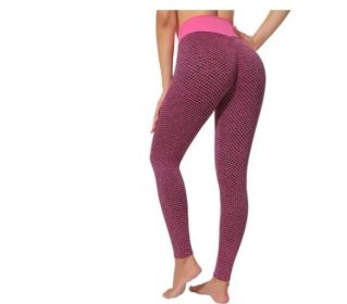 High Waist Workout Seamless Leggings Yoga Pants - Rose - S