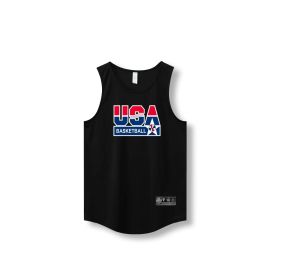 Loose Men Running Vest 2022 Outdoor street basketball Gym Sleeveless Letter Print Shirt Quick Dry Fitness Bodybuilding Tank Tops - XL - 870 vest6