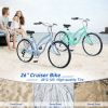 7 Speed Bicycles, Multiple Colors 26"Inch Beach Cruiser Bike - as Pic