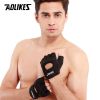 Aolikes 1pair Unisex Fitness Workout Gloves For Weightlifting Cycling Exercise Training Pull Ups Fitness Climbing And Rowing - Black - M