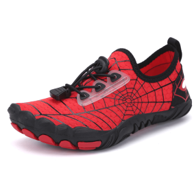 New children's fitness sports shoes outdoor beach swimming shoes upstream stream shoes - Red/Black - 32