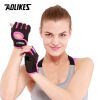 Aolikes 1pair Unisex Fitness Workout Gloves For Weightlifting Cycling Exercise Training Pull Ups Fitness Climbing And Rowing - Black - S