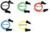 Exercise Bands Resistance Bands Set with Door Anchor Ankle Straps and Handles for Building Muscle Yoga Physical Therapy Home Workout - multi-color