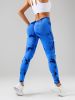 Tie Dye Slimming Yoga Leggings, Butt Lifting High Stretch Casual Fitness Yoga Pants, Women's Activewear - Black - S