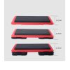 43" Adjustable Training Step Board Aerobic Stepper Workout Step with 4 Risers Fitness & Exercise Platform Trainer Stepper Home Gym Equipment - gray