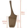 Yoga Mat Bag, Yoga Mat Carry Bag Tote Sling Carrier for Women and Men with Large Open Pocket & Interior Zipper Pocket Reusable Storage Bag - brown