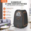 VEVOR 1200W Personal Steam Sauna Tent Loss Weight Detox Therapy Spa Compact - Compact Type - 1000 W