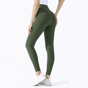High Waist Naked feeling Leggings Push Up Sport Women Fitness Running Yoga Pants Energy Seamless Leggings Gym Girl leggings - S - Style12Ink Green