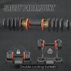 55LB 5-in-1 Adjustable Dumbbell – Quick Weight Adjust, Anti-Slip Handle, Full-Body Workout
