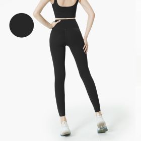 High Waist Naked feeling Leggings Push Up Sport Women Fitness Running Yoga Pants Energy Seamless Leggings Gym Girl leggings - L - Style1Black