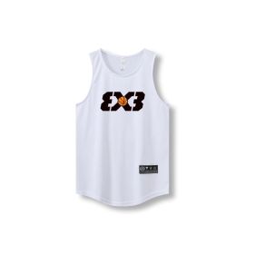 Loose Men Running Vest 2022 Outdoor street basketball Gym Sleeveless Letter Print Shirt Quick Dry Fitness Bodybuilding Tank Tops - 870 vest24 - XXXL