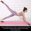 2-Section Pilates Bar with Latex Resistance Bands – Portable Full Body Strength Trainer for Squats, Yoga & Home Gym – Purple