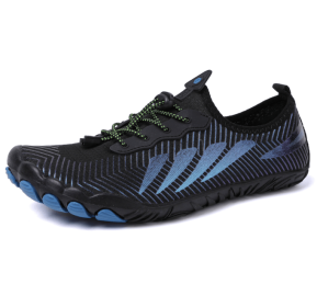 New men's and women's fitness sneakers couples outdoor beach swimming shoes - Black - 40