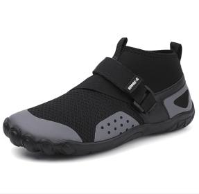 New middle help fitness sneakers outdoor beach swimming shoes couple leisure cycling shoes - Black - 38