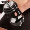 Aolikes 1pair Unisex Fitness Workout Gloves For Weightlifting Cycling Exercise Training Pull Ups Fitness Climbing And Rowing - Blue - L