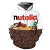 Fashion Men Women Plus Size 3D Print Food Loose Couples Hoodies Casual Hip Hop Unisex Hooded Sweatshirt - QYDM076 - L/XL