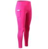 High Waist Out Pocket Yoga Pants Workout Running 4 Way Stretch Yoga Leggings Black - 1 - XS