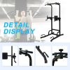 Power Tower Pull Up Bar Workout Dip station for Strength Training, Suitable for Home Gym Fitness - as Pic
