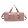 Shoe position dry and wet separation sports female yoga fitness bag large capacity travel bag sports training - V05-pink