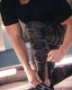 Men Fitted Jogger Pants Gym Workout Running Sweatpants With Zipper Bottom - 1 - M