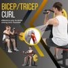 2-in-1 Bicep & Tricep Curl Machine – Adjustable Seat, Strength Training Home Gym