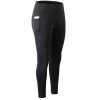 High Waist Out Pocket Yoga Pants Workout Running 4 Way Stretch Yoga Leggings Black - 6 - XL