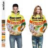 Fashion Men Women Plus Size 3D Print Food Loose Couples Hoodies Casual Hip Hop Unisex Hooded Sweatshirt - QYDM076 - S/M