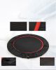 Foldable Fitness Trampoline – 48" Portable Indoor/Outdoor Rebounder with Soft Rubber Feet for Cardio, Core Training & Weight Loss – Black