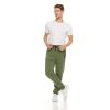 Mens 3 Pack Fleece Active Athletic Workout Jogger Sweatpants - 3pcs black gray green - S