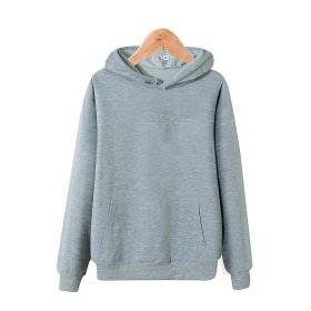 oversize hooded fleece hoodies for men and women in spring and autumn 2022 - Gray - L