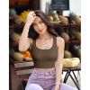Women's 3 Piece Tank Tops Ribbed Seamless Workout Exercise Shirts - 3Pcs set - S