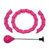 Fitness Ring Adjustable Sport Hoops Abdominal Thin Waist Exercise Detachable Massage Fitness Hoops Gym Home Training Weight Loss - Purple - 24 knots