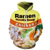 Fashion Men Women Plus Size 3D Print Food Loose Couples Hoodies Casual Hip Hop Unisex Hooded Sweatshirt - QYDM076 - L/XL