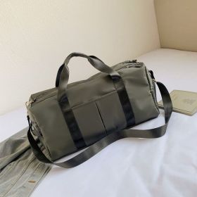 Shoe position dry and wet separation sports female yoga fitness bag large capacity travel bag sports training - V05-green