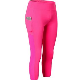Women High Waist Yoga Leggings Gym Pants - S - Rose