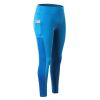 High Waist Yoga Pants with Pockets, Tummy Control Workout Running Yoga Leggings for Women - M - Blue