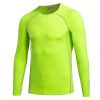Men's Athletic Long Sleeve Compression Shirts Cool Dry Sport Workout Underwear Shirt,Athletic Base Layer Top - L - Black