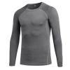 Men's Athletic Long Sleeve Compression Shirts Cool Dry Sport Workout Underwear Shirt,Athletic Base Layer Top - M - Black