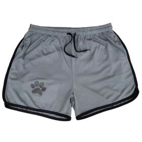 Men Gym Fitness Shorts Bodybuilding sports Jogging shorts Male 2022 Summer Cool Breathable Mesh casual men Shorts Sweatpants - M - Dark grey black